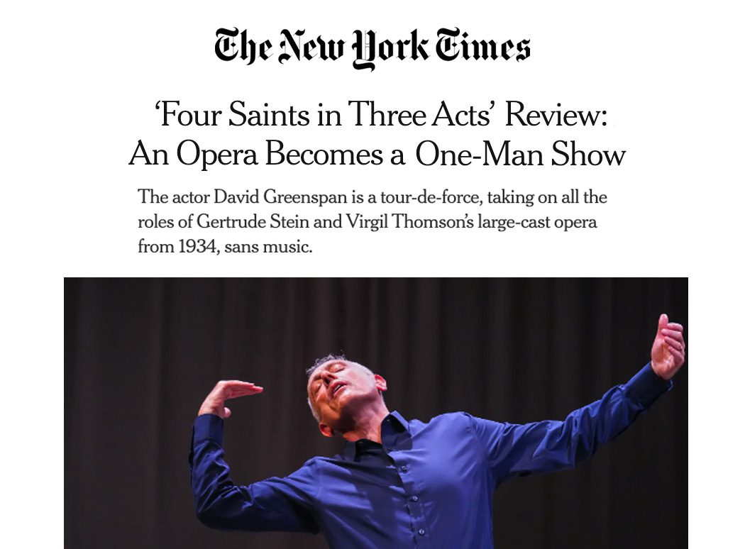 Lucille Lortel Foundations NYT Four Saints